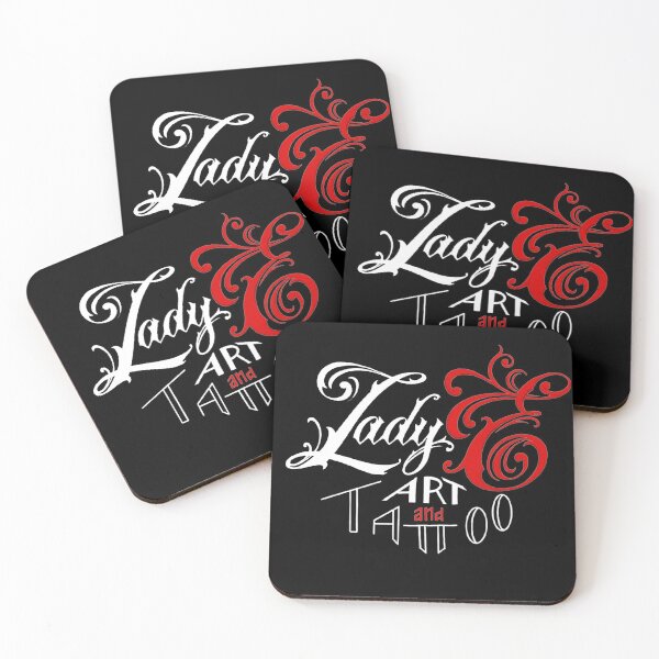 Item preview, Lady E art logo -white designed and sold by LadyE-artist.