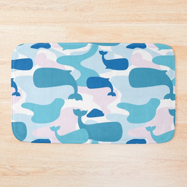 Item preview, Whale Camo Aqua designed and sold by Jelly Bear.
