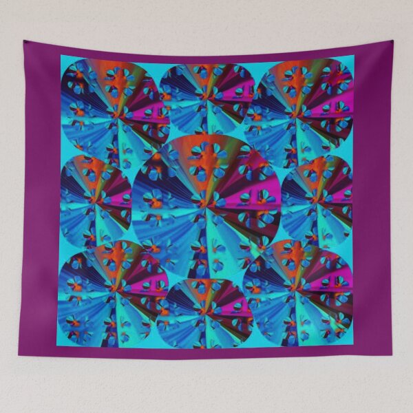 Item preview, COLOR FAN BLUE - colorful graphic pattern designed and sold by kikidu21.