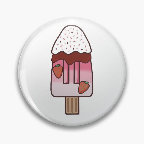 Artikelvorschau, Rosa Erdbeer-Eis am Stiel-Eislutscher entworfen und verkauft von VixStixShop.