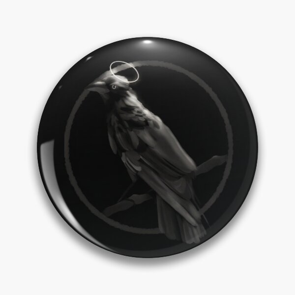 Item preview, Crow black and white designed and sold by VaneInWonderArt.