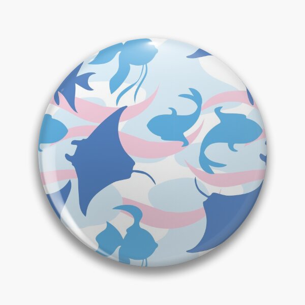 Item preview, Sea Animal Blue Pink designed and sold by Jelly Bear.