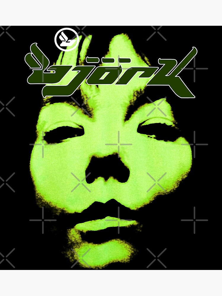 "Graphic Bjork Homogenic Vintage Face Logo Album (Green)" Photographic