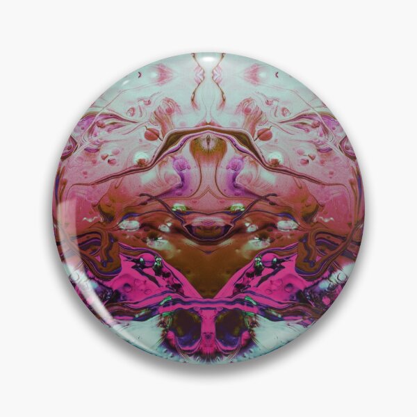 Item preview, Symmetry with monsters in pink designed and sold by Psilographics.