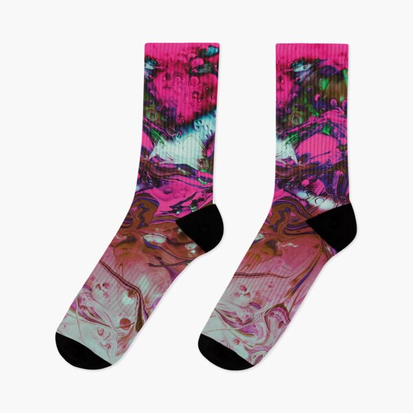 Item preview, Symmetry with monsters in pink designed and sold by Psilographics.