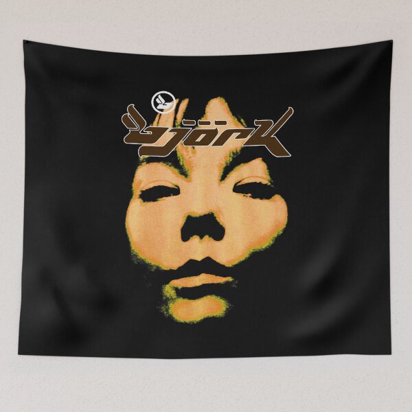 Item preview, Graphic Bjork Homogenic Vintage Face Logo Album (Yellow) designed and sold by BjorkPostFelipe.