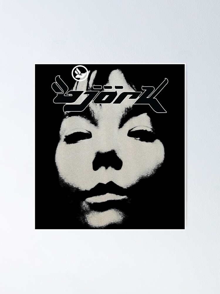 Graphic Bjork Homogenic Vintage Face Logo Post Album (Black