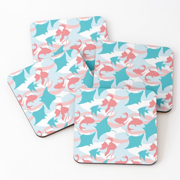 Item preview, Sea Animal Aqua Orange designed and sold by Jelly Bear.