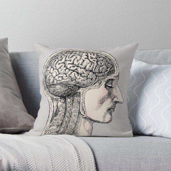 The Human Brain Throw Pillow