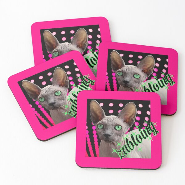 Item preview, zabloing funny floppa caracal meme sphynx cat  designed and sold by toastygoat.
