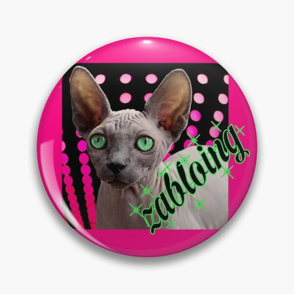 Item preview, zabloing funny floppa caracal meme sphynx cat  designed and sold by toastygoat.