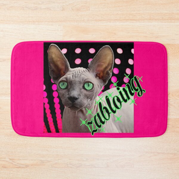 Item preview, zabloing funny floppa caracal meme sphynx cat  designed and sold by toastygoat.