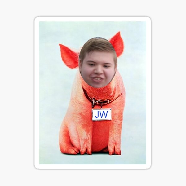 "jw pig" Sticker for Sale by vict7436 Redbubble