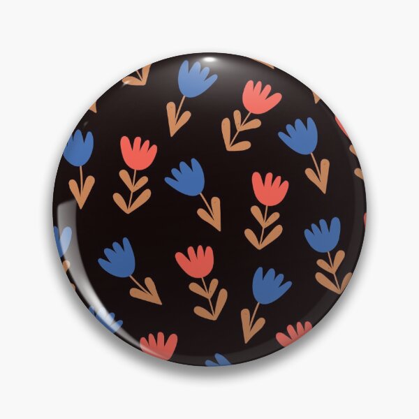 Item preview, Simple and cute colorful flowers on dark  background. designed and sold by BychkovaEvgenia.
