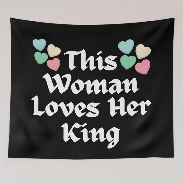 Item preview, Wordplay meme, This Woman Loves her King #1 designed and sold by Hypnotees.
