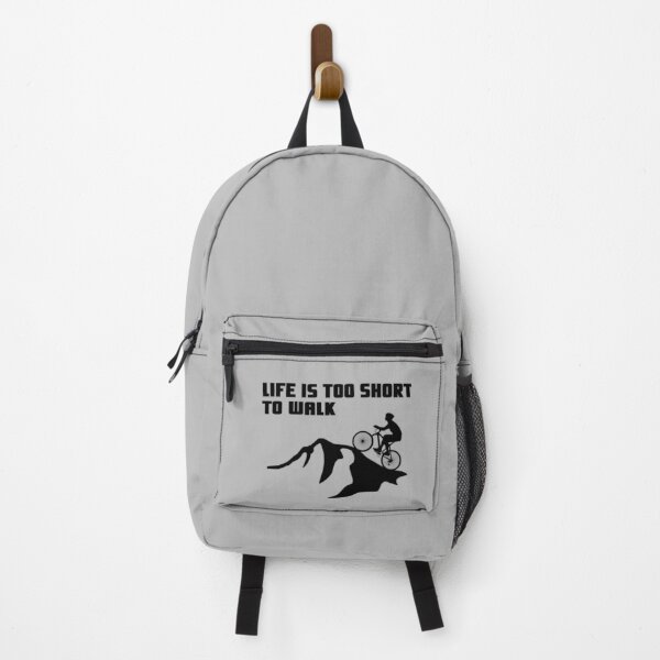 Item preview, Life is too short to walk, cyclists, bicycles, mountains designed and sold by Sellery-GbR.