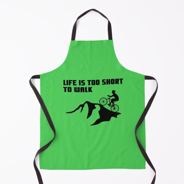 Item preview, Life is too short to walk, cyclists, bicycles, mountains designed and sold by Sellery-GbR.