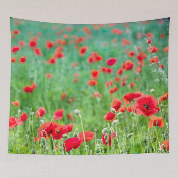 Item preview, A wonderful wild poppy flower field designed and sold by CyaniRose.