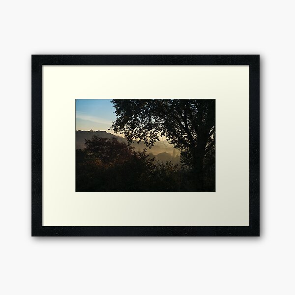 Foggy view Framed Art Print