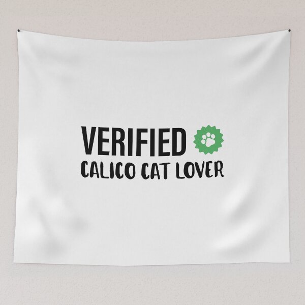 Item preview, Verified | Cat Lover | Calico Cat | White designed and sold by Fluffy-Vectors.