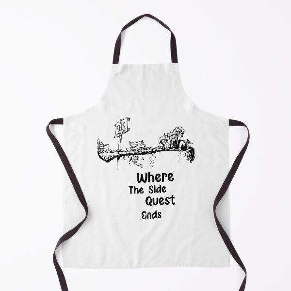 Item preview, WHERE THE SIDE QUEST ENDS, FUNNY HUMORISTIQUE SAYINGS designed and sold by magicos1.
