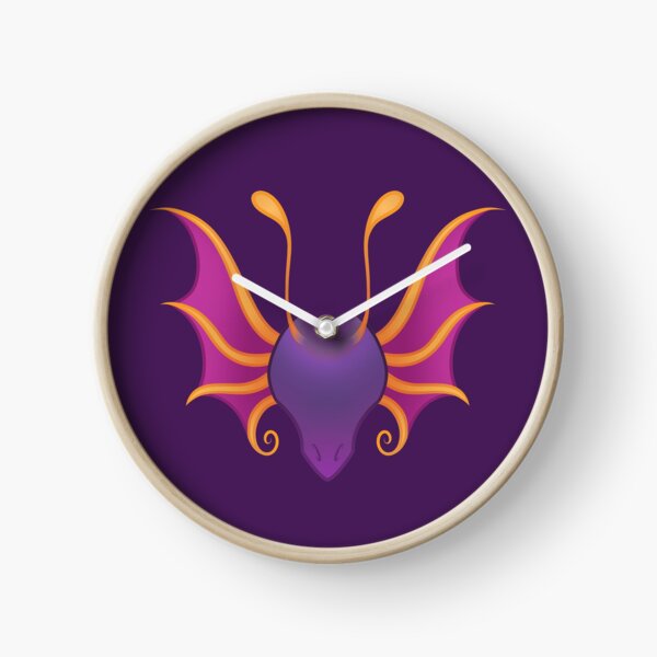 Purple Fairy Dragon (Nephini) Clock
