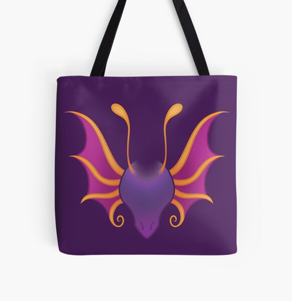 Purple Fairy Dragon (Nephini) All Over Print Tote Bag