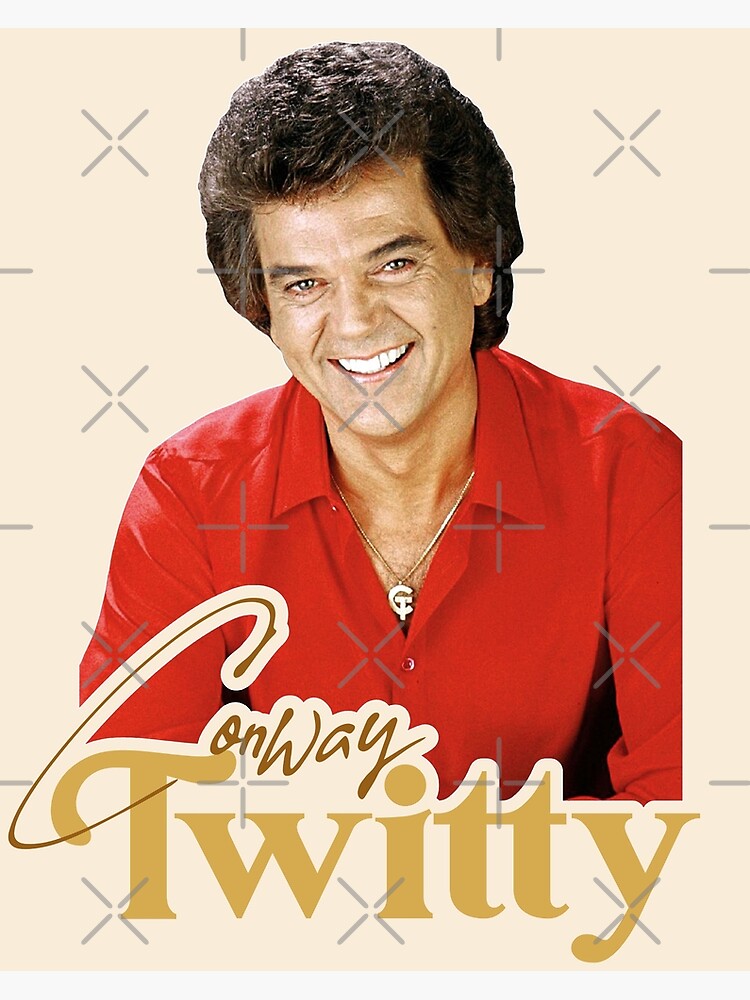 Disover Conway Twitty ))(( Retro Country Legend Design Premium Matte Vertical Poster