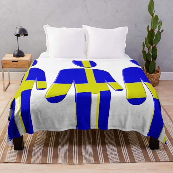 Item preview, Sweden Flag Figure 3D On White designed and sold by Boakes-Digital.