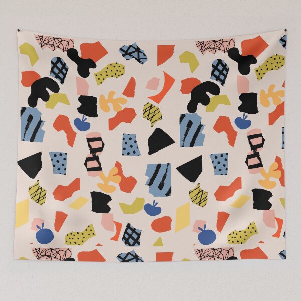 Item preview, Colorful Ripped Paper Confetti Pattern designed and sold by Designs By YL.