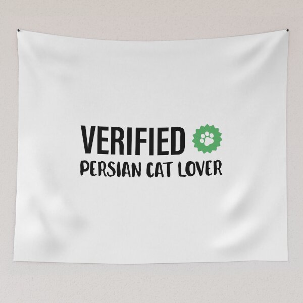 Item preview, Verified | Cat Lover | Persian Cat | White designed and sold by Fluffy-Vectors.