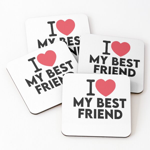 Item preview,  I Love My Best Friend Love Heart Gift  designed and sold by Heddar Badreddine.