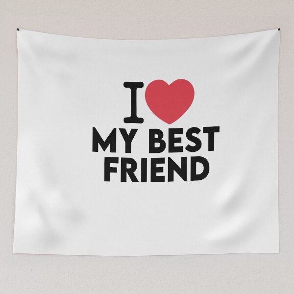 Item preview,  I Love My Best Friend Love Heart Gift  designed and sold by Heddar Badreddine.
