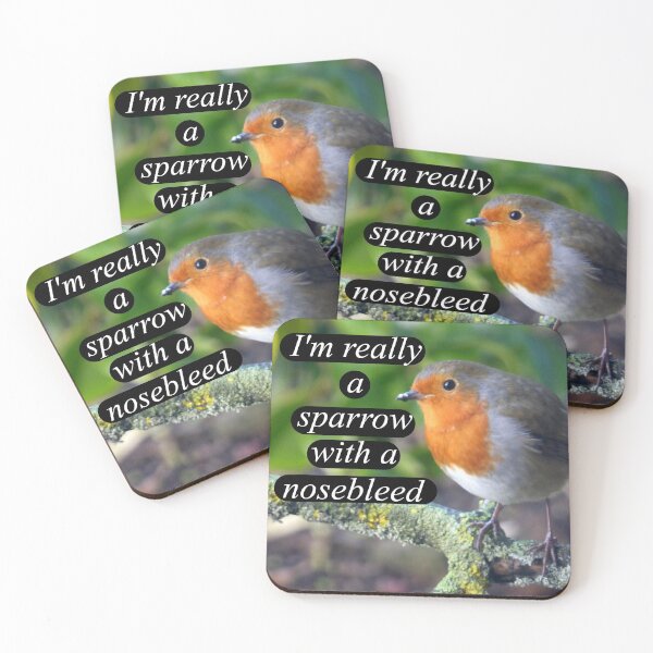 Item preview, a robin or a sparrow with a nosebleed designed and sold by 6059.