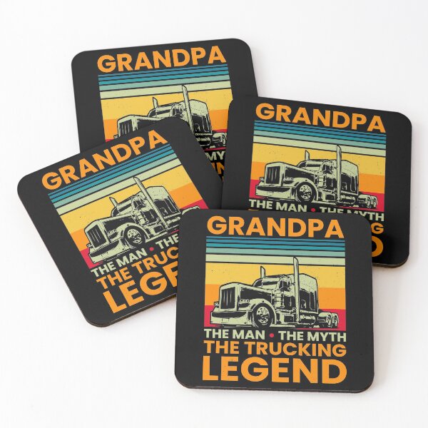 Item preview, Big Rig Trucker Grandpa The Man The Myth The Trucking Legend designed and sold by abulfaruque.