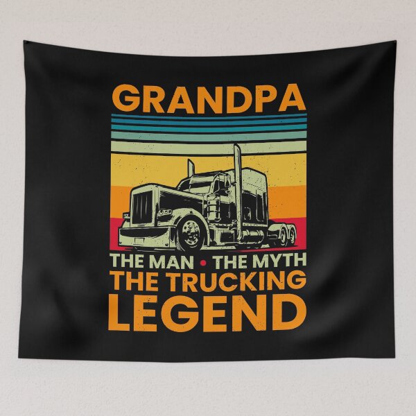 Item preview, Big Rig Trucker Grandpa The Man The Myth The Trucking Legend designed and sold by abulfaruque.