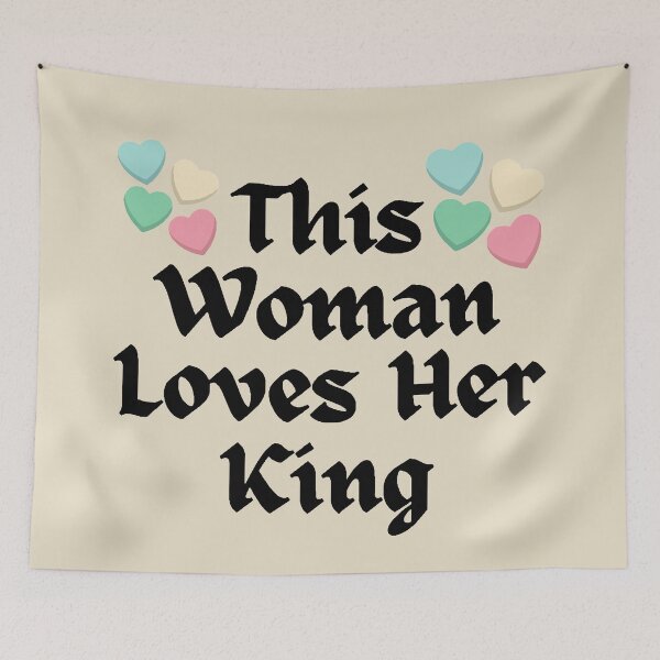 Item preview, Wordplay meme, This Woman Loves her King #2 designed and sold by Hypnotees.