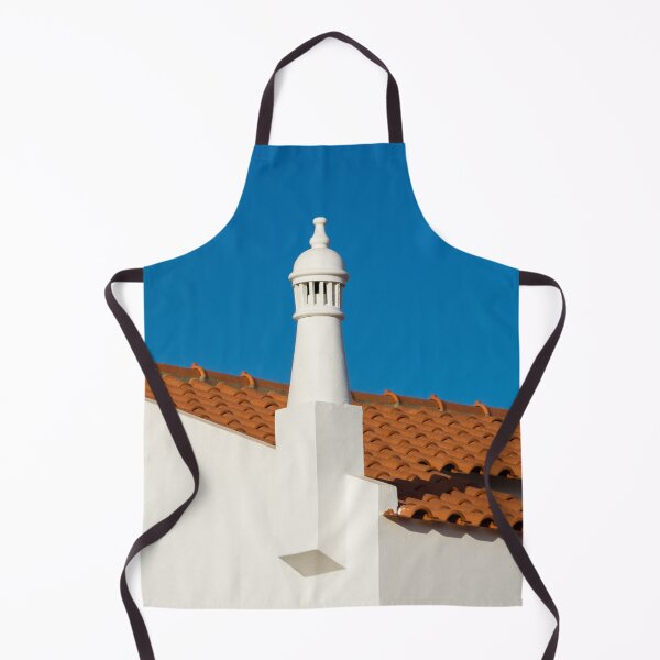 Item preview, Signature Algarvian Roofline - Red Terracotta Tiles and Classic Fretted Crown Chimney designed and sold by Georgia Mizuleva.