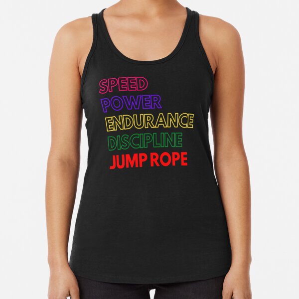 Jumping Rope Exercise Mijn Spring rope Tank Top Jumping Rope Gift Rope Jumping Fitness Rope Workout Tank Top Skipping Rope Kleding Gender-neutrale kleding volwassenen Tops & T-shirts Tanktops 