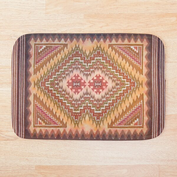Item preview, Ethno Boho kelim Style Pattern designed and sold by BathHeaven.