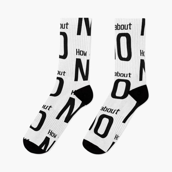 Item preview, How About NO - Black on White designed and sold by NoMatterLab.