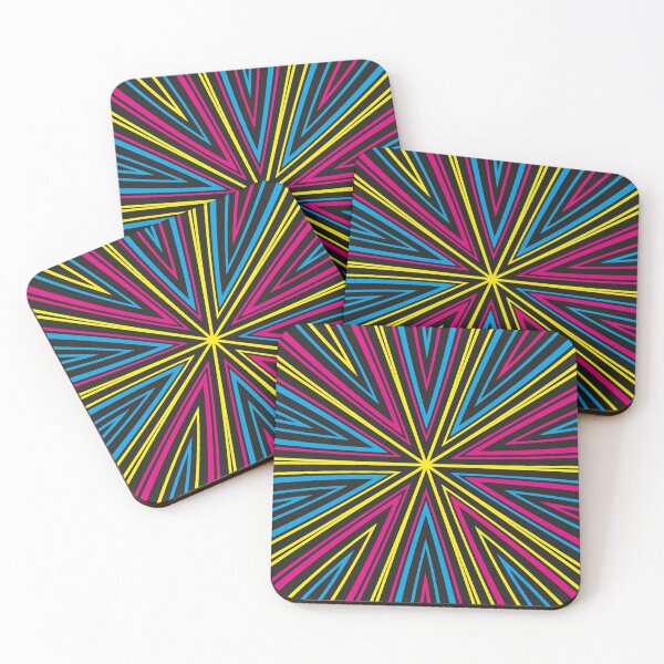 Item preview, Barcode Sunburst Square (CMYK) designed and sold by John Uttley.