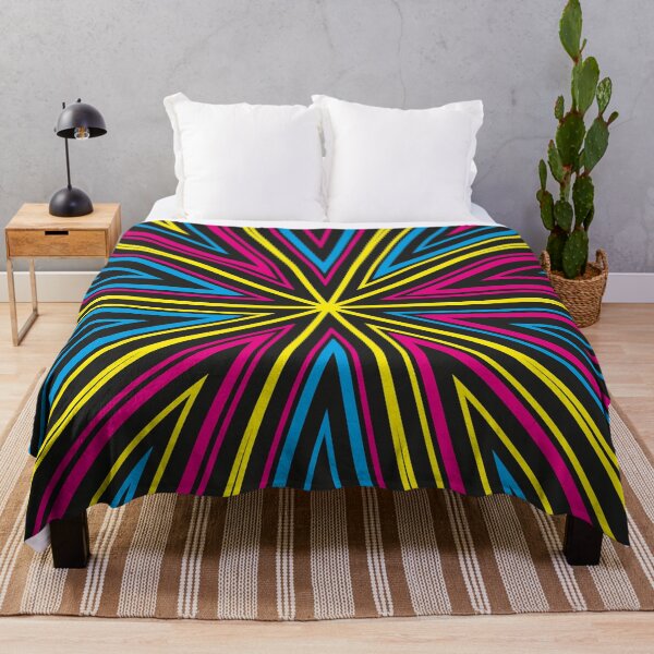 Item preview, Barcode Sunburst Square (CMYK) designed and sold by John Uttley.