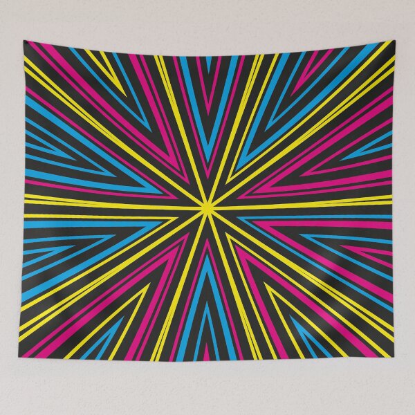 Artikelvorschau, Barcode Sunburst Square (CMYK) entworfen und verkauft von John Uttley.