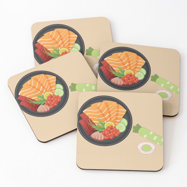 Artikelvorschau, Leckeres Sashimi mit Wasabi – 美味しい刺身 entworfen und verkauft von Myōhō Print Co..