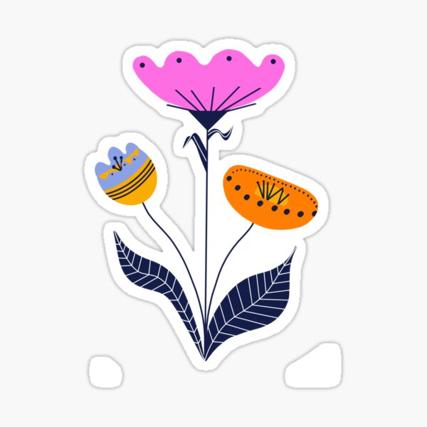 Artikel-Vorschau von Volkskunst Blumenstrauß, designt und verkauft von jennyprintco.