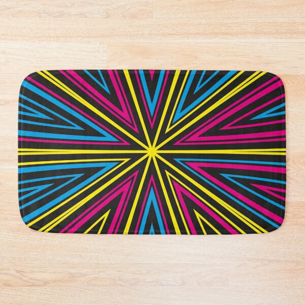 Item preview, Barcode Sunburst Square (CMYK) designed and sold by John Uttley.