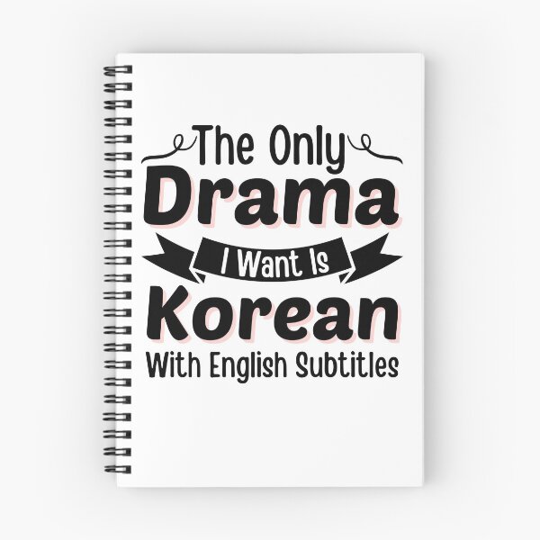 Item preview, The Only Drama I Want Is Korean With English Subtitles, Kdrama Lover Gift designed and sold by BlackAble.