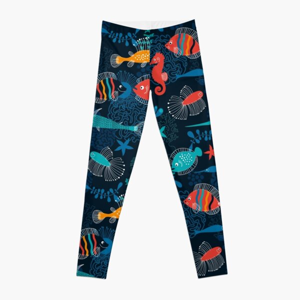 Tropical Fish Under the Sea Leggings