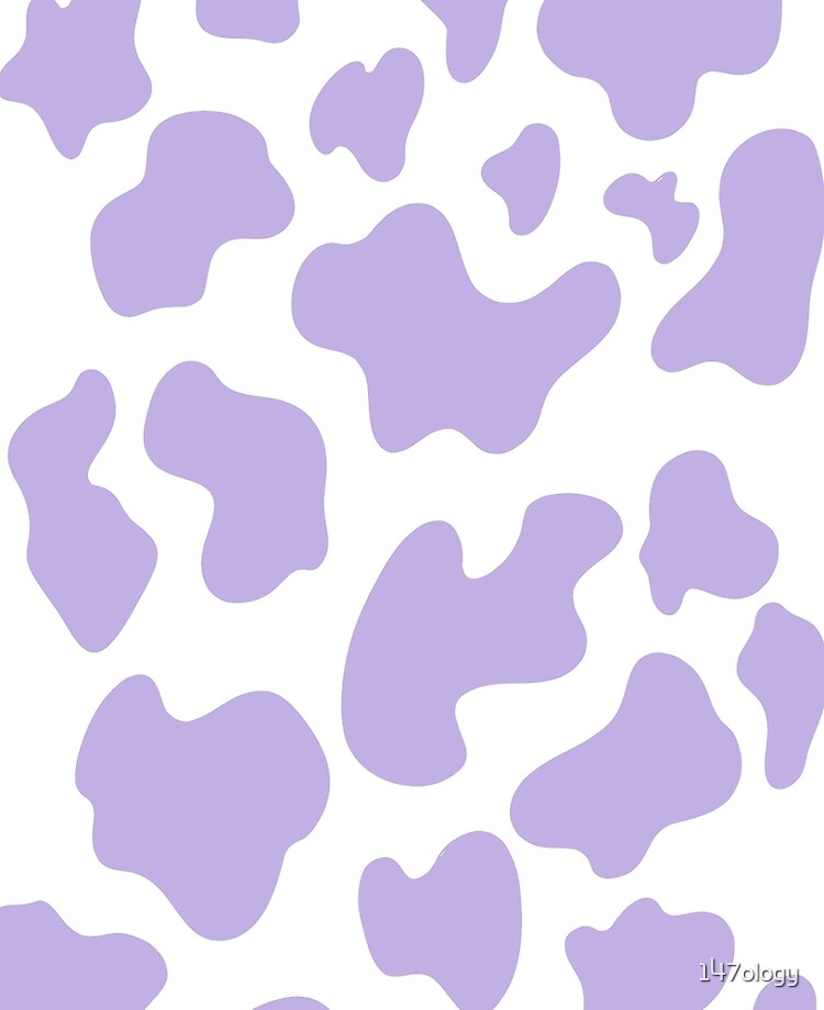 Purple Cow Wallpaper Print 